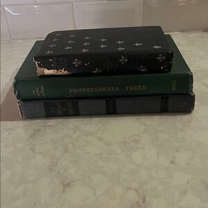 Antique decorative book stack cofee table books sweet small books tallest 9” (7)